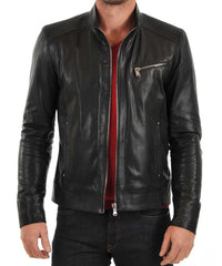 Men's Genuine Leather Jacket MJ 63