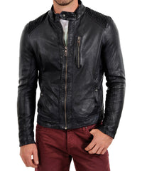 Men's Genuine Leather Jacket MJ 64