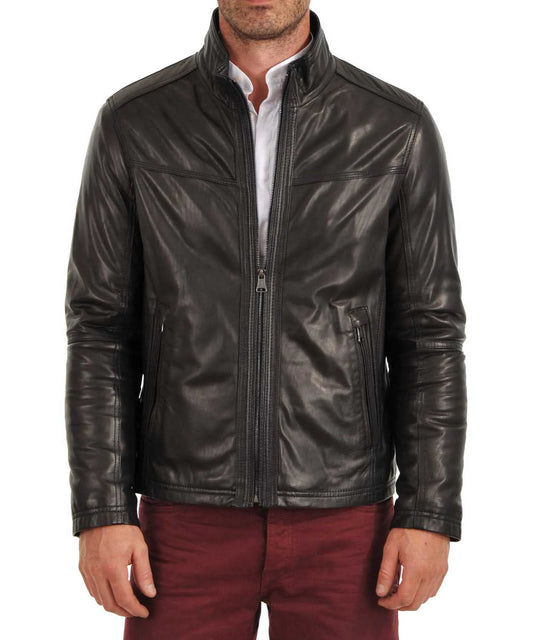 Men's Genuine Leather Jacket MJ 65