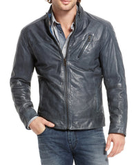 Men's Genuine Leather Jacket MJ 73