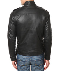 Men's Genuine Leather Jacket MJ 78