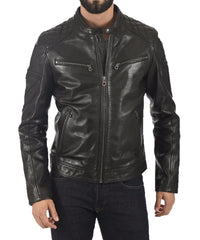 Men's Genuine Leather Jacket MJ 80