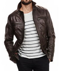 Men's Genuine Leather Jacket MJ 84
