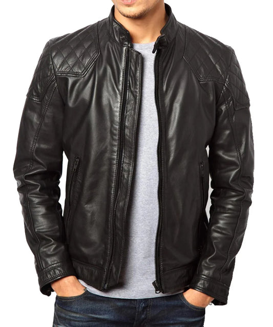 Men's Genuine Leather Jacket MJ 87