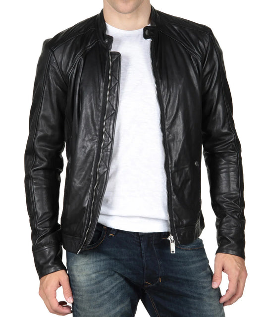 Men's Genuine Leather Jacket MJ 88