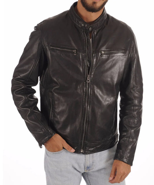 Men's Genuine Leather Jacket MJ 97