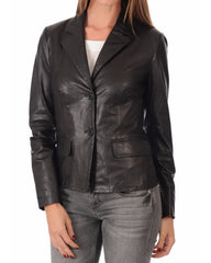 Women’s Genuine Leather Blazer WB 04