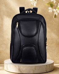 Arviano : Genuine Leather Backpack Black