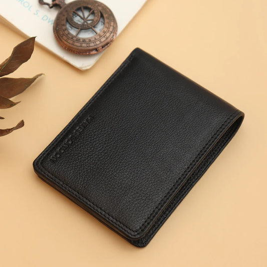 Elvano : Genuine Leather Wallet for Men Black