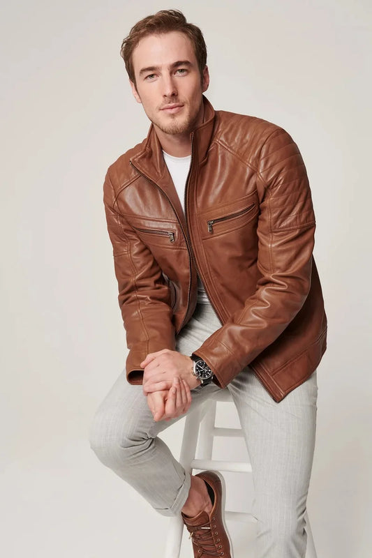 Men's Genuine Mango Leather Jacket MLJ 30