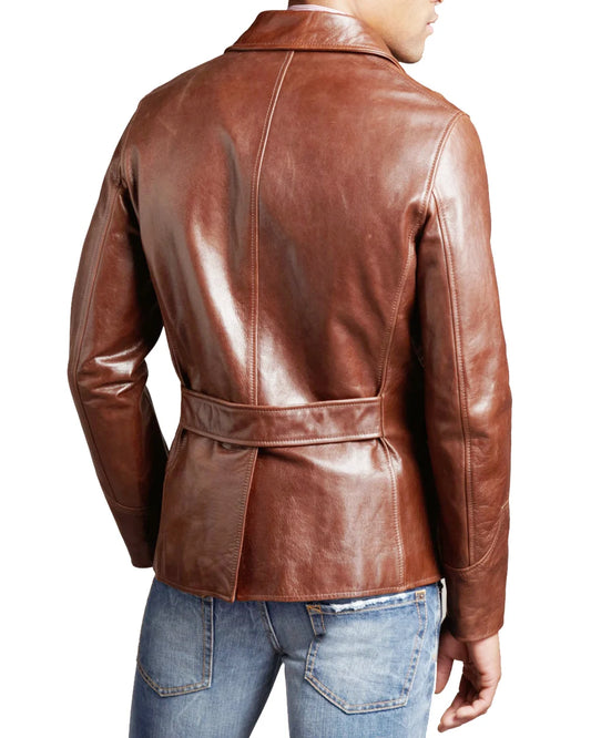 Men’s Genuine Leather Blazer MB 11
