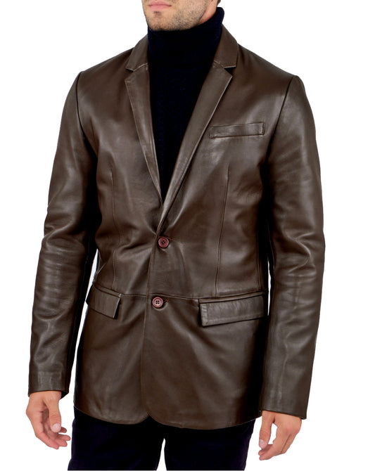 Men’s Genuine Leather Blazer MB 14