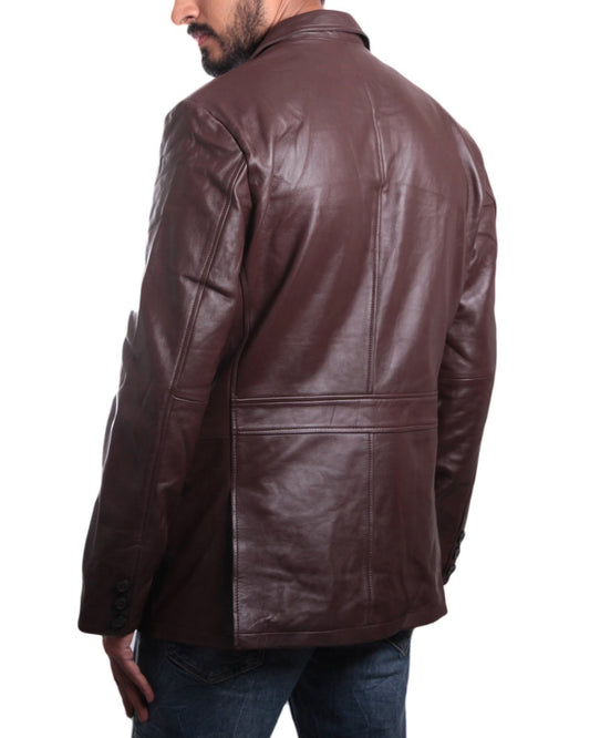 Men’s Genuine Leather Blazer MB 15