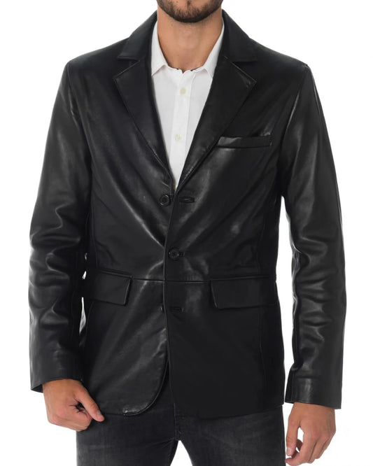 Men’s Genuine Leather Blazer MB 18