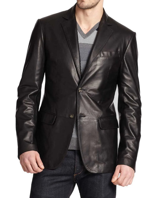 Men’s Genuine Leather Blazer MB 19