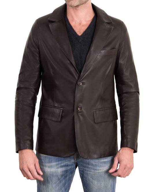 Men’s Genuine Leather Blazer MB 27