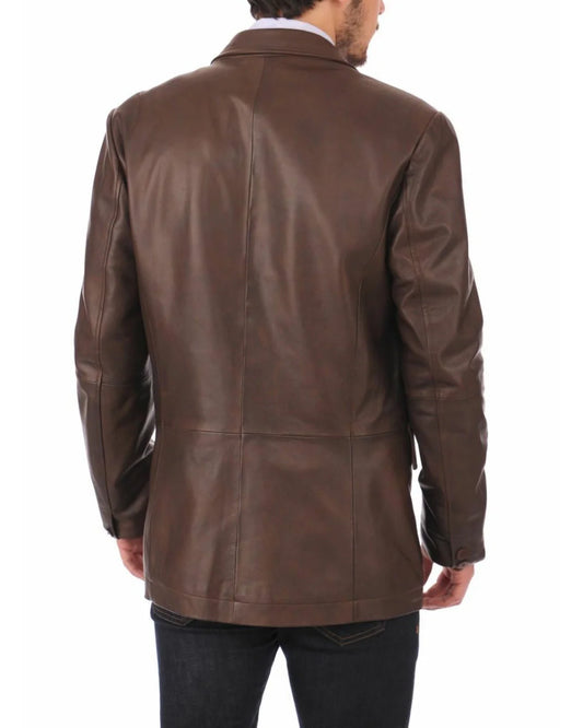Men’s Genuine Leather Blazer MB 48