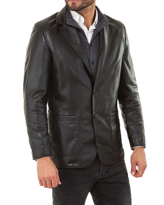 Men’s Genuine Leather Blazer MB 52