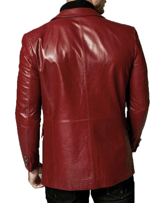 Men’s Genuine Leather Blazer MB 55
