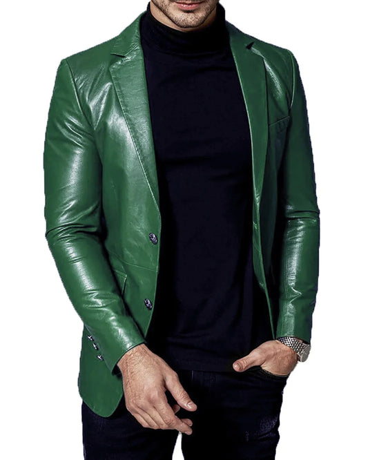 Men’s Genuine Leather Blazer MB 58