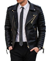 Men's Genuine Leather Jacket MJ 01
