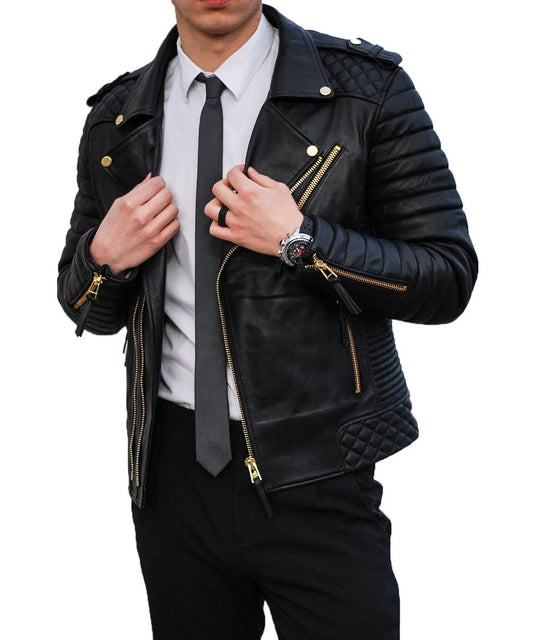 Men's Genuine Leather Jacket MJ 01