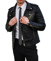Men's Genuine Leather Jacket MJ 01