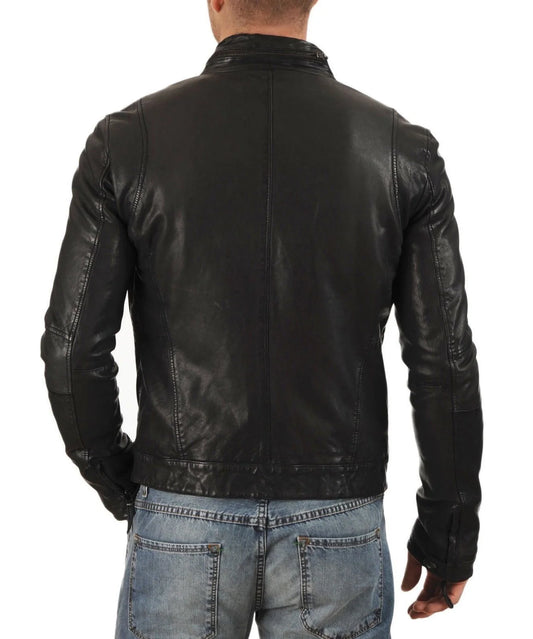 Men's Genuine Leather Jacket MJ 02
