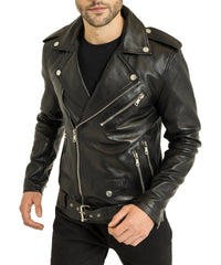 Men's Genuine Leather Jacket MJ 04