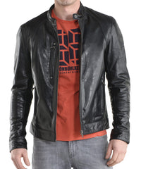 Men's Genuine Leather Jacket MJ 07