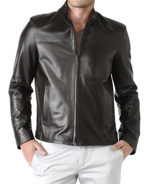 Men's Genuine Leather Jacket MJ 08