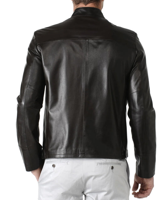 Men's Genuine Leather Jacket MJ 08