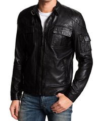 Men's Genuine Leather Jacket MJ 104