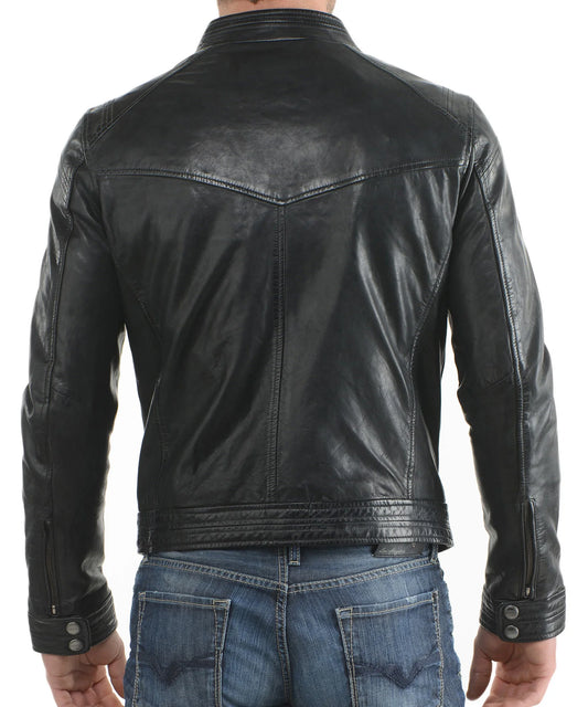Men's Genuine Leather Jacket MJ 10