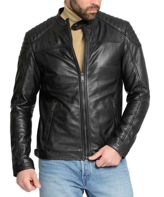 Men's Genuine Leather Jacket MJ 111