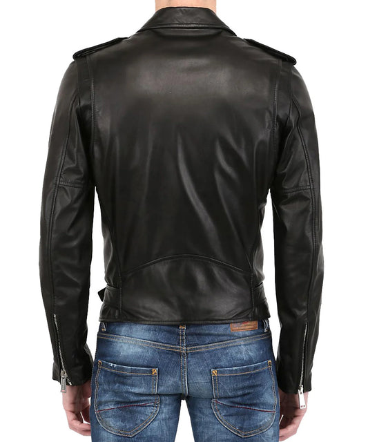 Men's Genuine Leather Jacket MJ 112