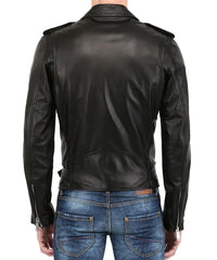 Men's Genuine Leather Jacket MJ 112