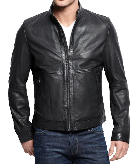 Men's Genuine Leather Jacket MJ 113