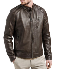Men's Genuine Leather Jacket MJ 116