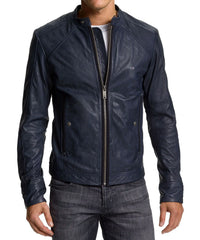 Men's Genuine Leather Jacket MJ 120