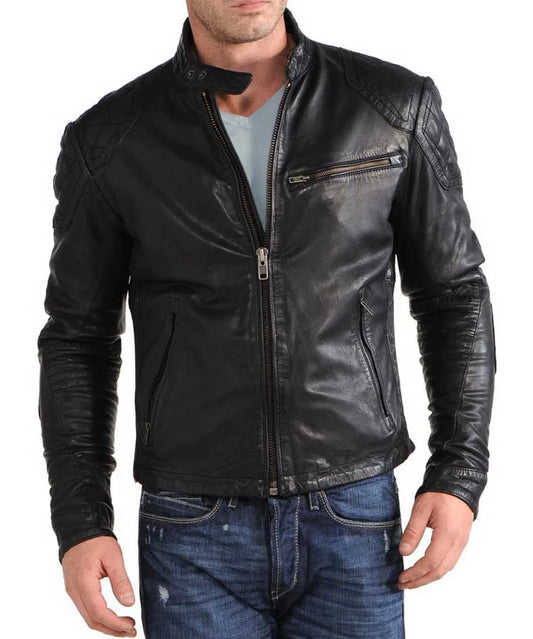 Men's Genuine Leather Jacket MJ 122