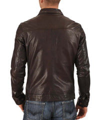 Men's Genuine Leather Jacket MJ 12