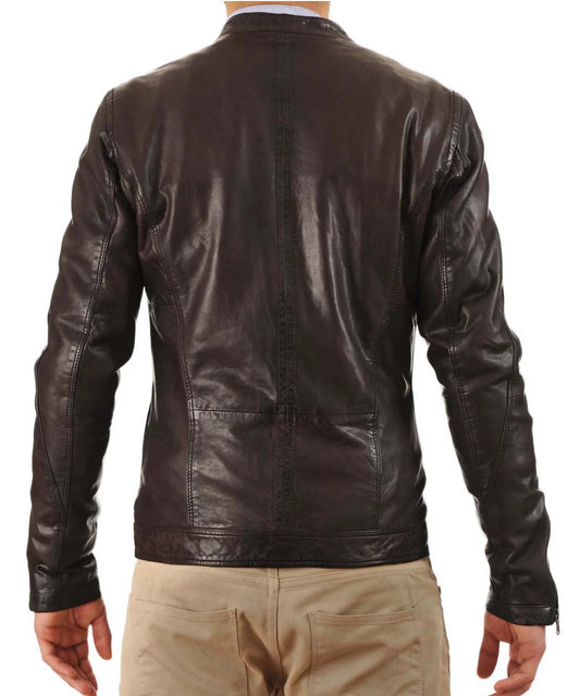 Men's Genuine Leather Jacket MJ 13