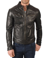 Men's Genuine Leather Jacket MJ 141
