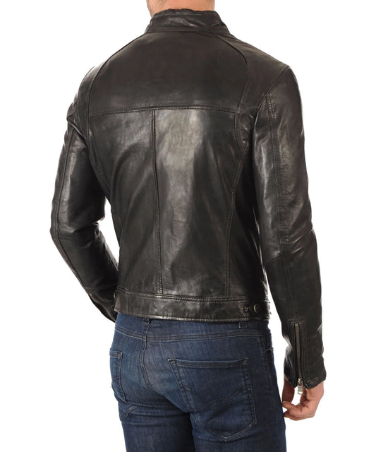 Men's Genuine Leather Jacket MJ 141