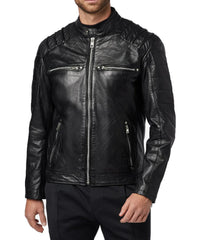 Men's Genuine Leather Jacket MJ 142