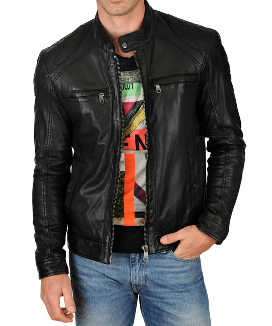 Men's Genuine Leather Jacket MJ 14