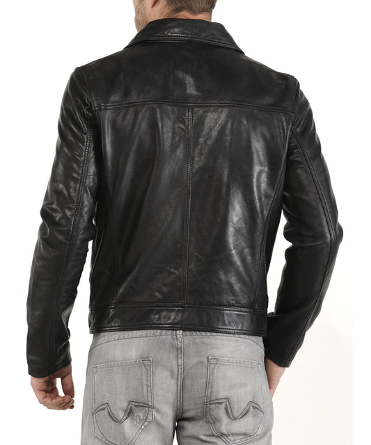 Men's Genuine Leather Jacket MJ 152