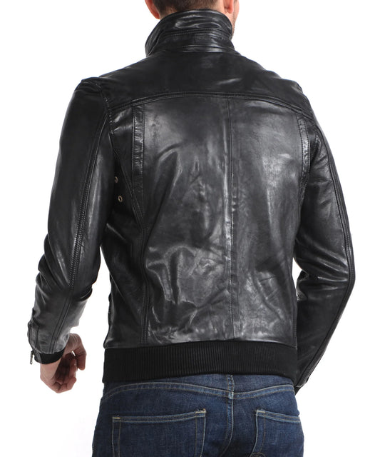Men's Genuine Leather Jacket MJ 153