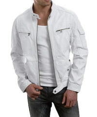 Men's Genuine Leather Jacket MJ 15